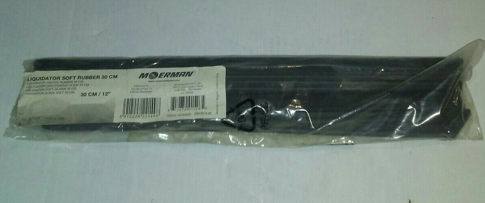 MOERMAN LIQUIDATOR 30CM/12", 10-PACK, SOFT RUBBER REFILLS, NEW, FREE SHIP