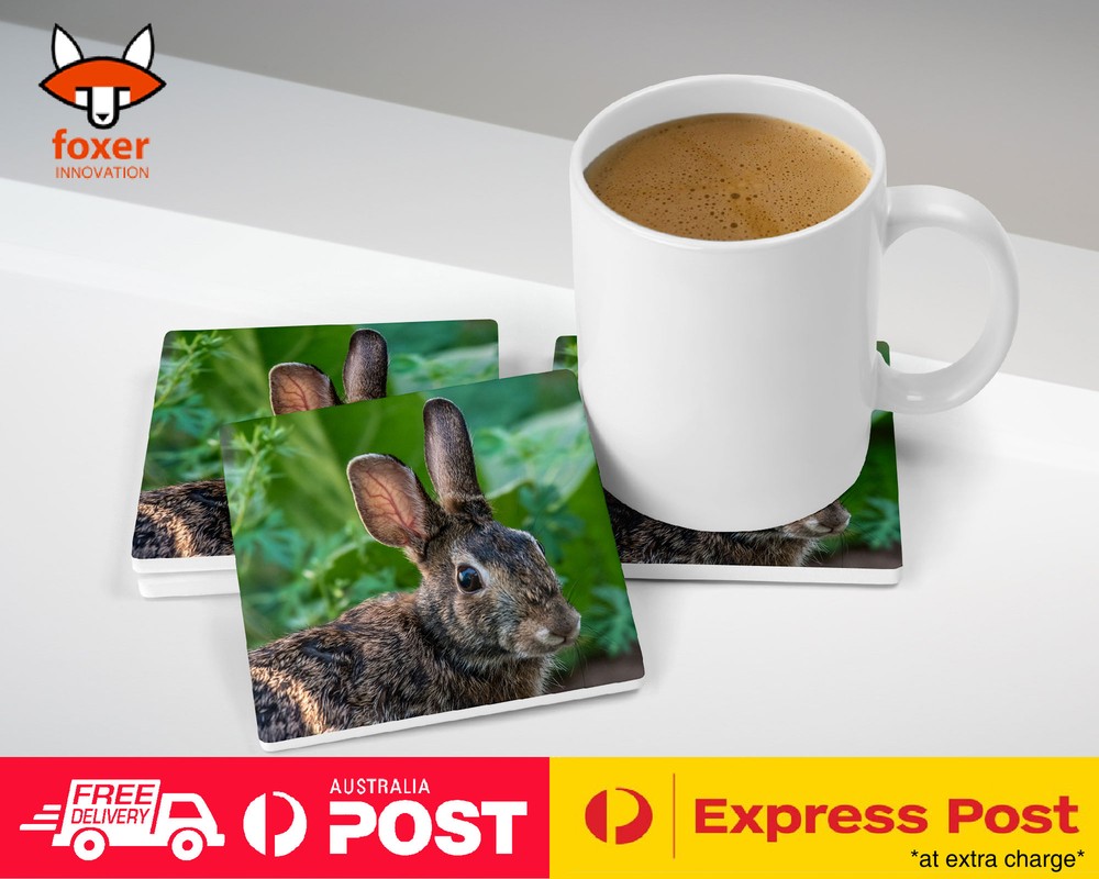 COASTER COFFEE DRINKING MAT|CUTE RABBIT BUNNY 7