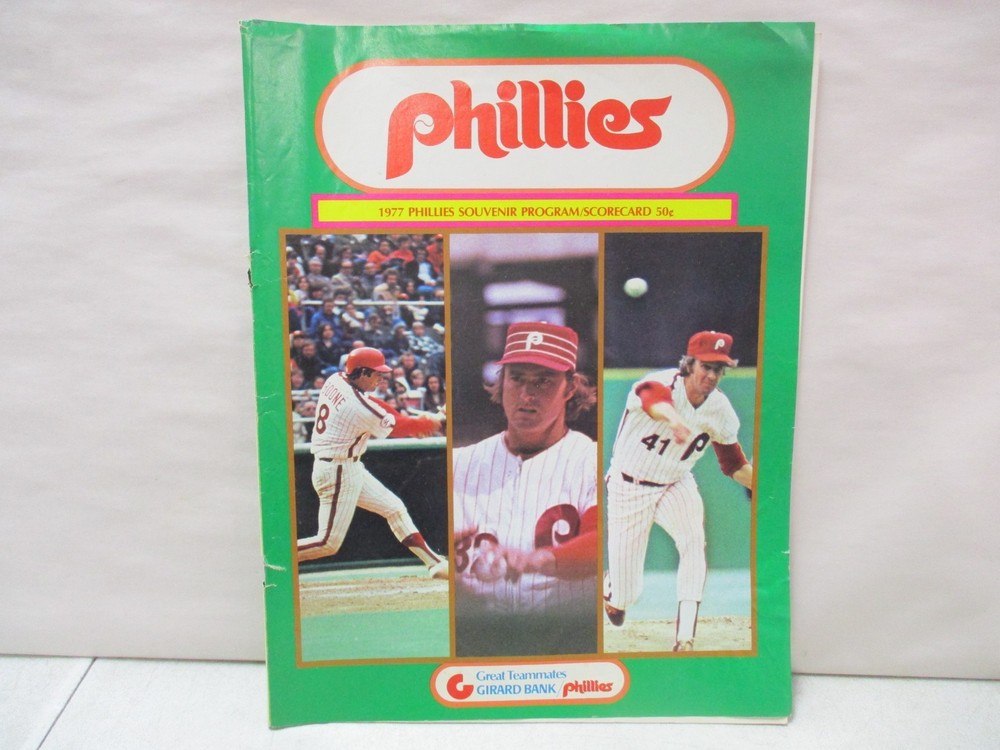 1977 Philadelphia Phillies Program Scorecard
