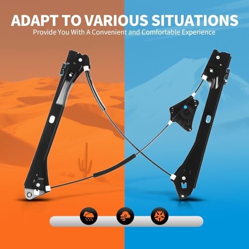 740-967 Front Passenger Side Window Regulator Compatible with Jetta 2011 Right