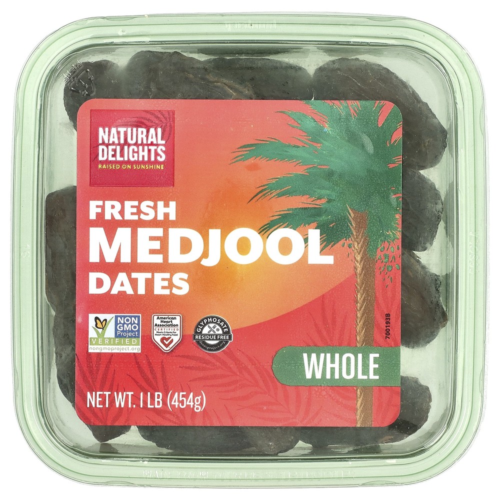 Fresh Medjool Dates, Whole, 1 lb (454 g)
