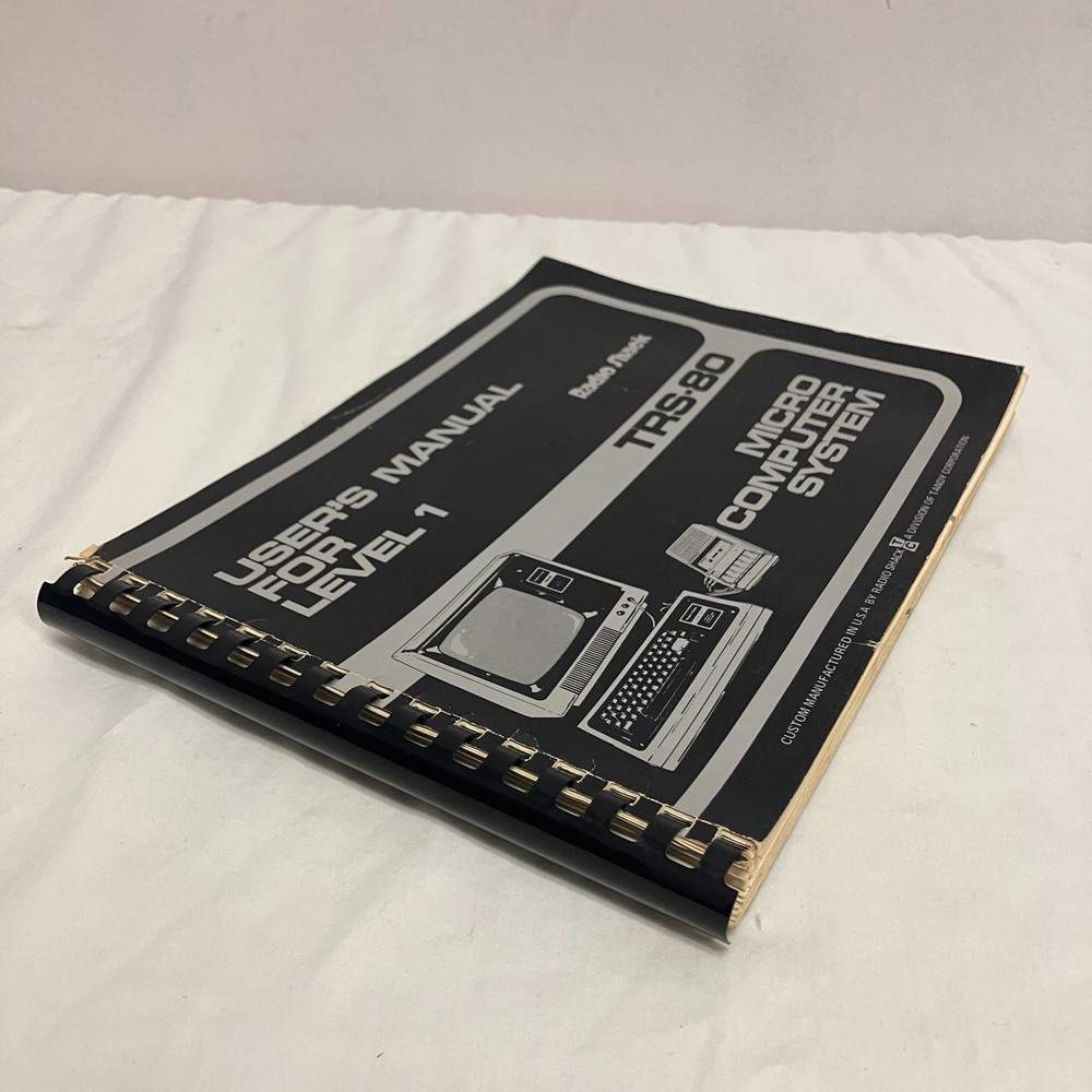 TRS-80 User's Manual for Level 1 - Radio Shack Micro Computer System