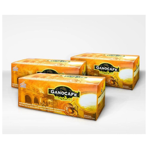 10box X 15 sachet Gano Cafe Mocha Gano Excel Ganoderma Halal - DHL EXPRESS