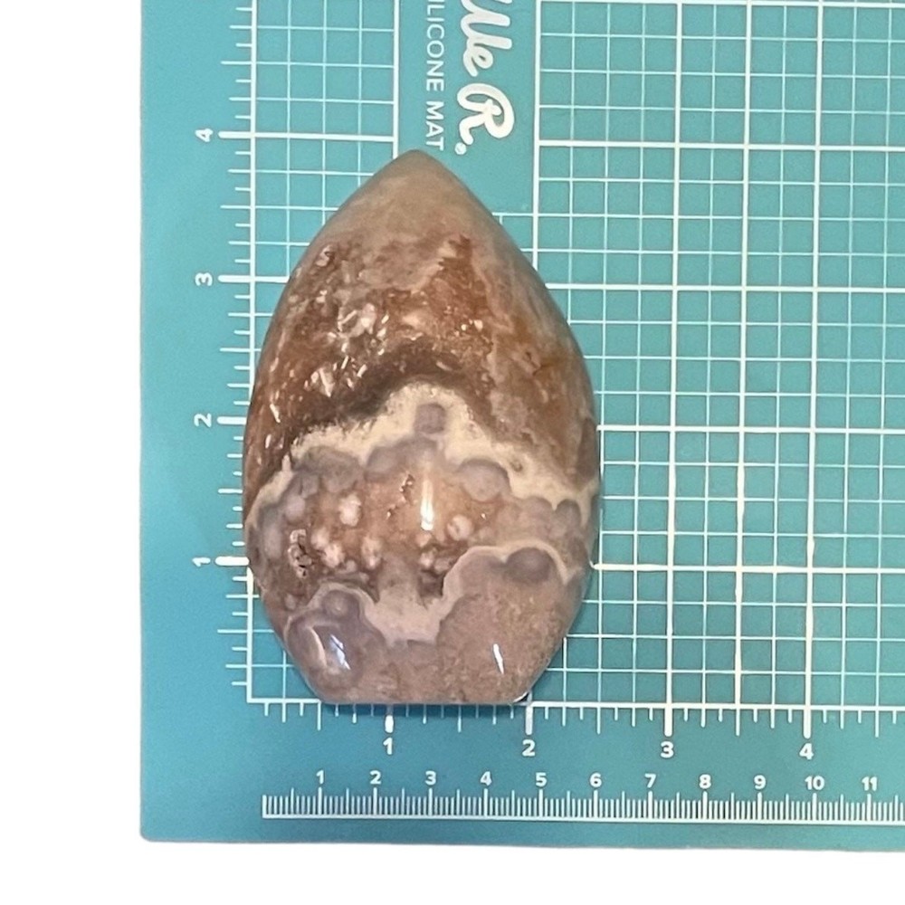 Pink Amethyst Free Form Flame Teardrop #2