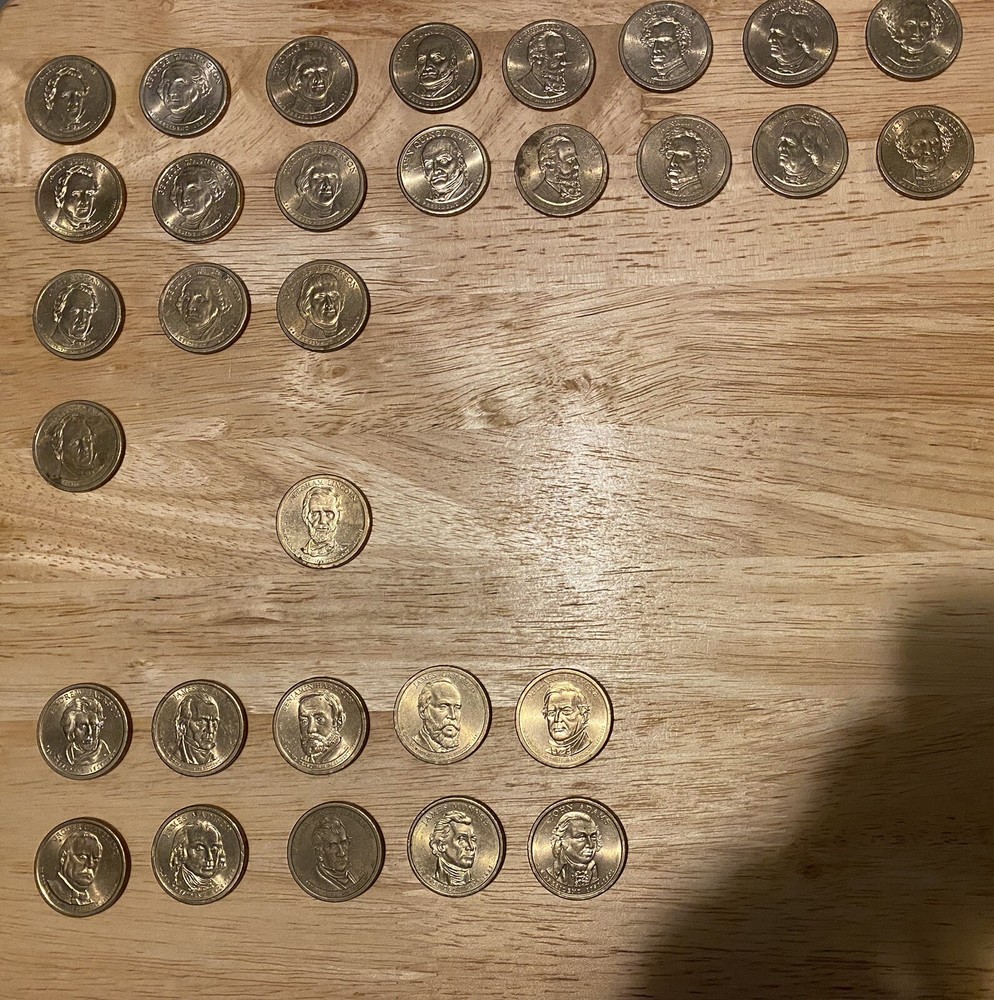 31 presidential dollar coins