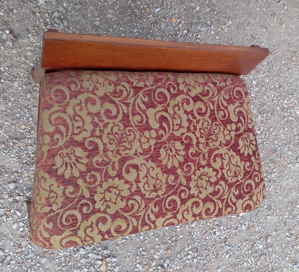 Mid Century Mahogany Vanity Bench (VB15)