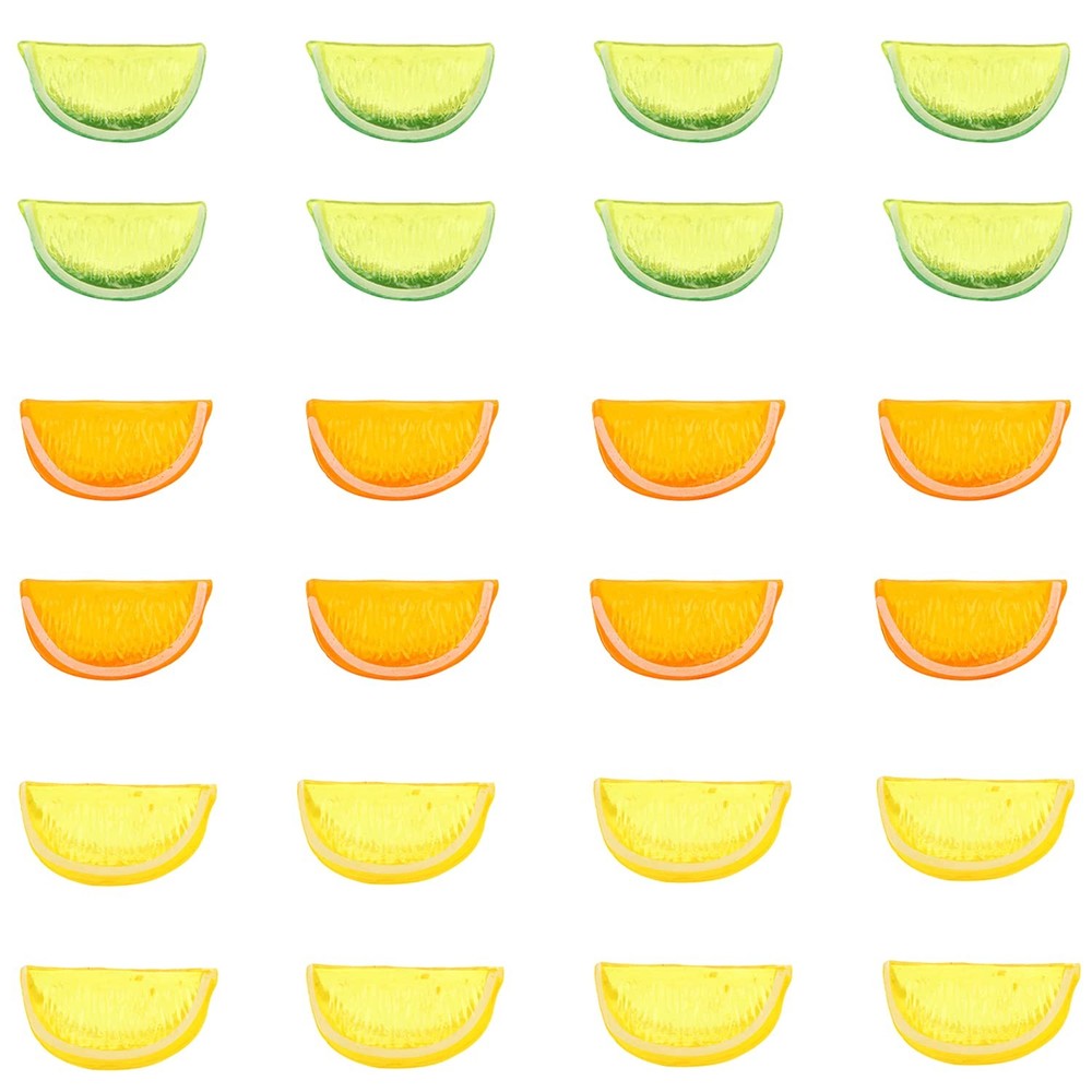 CCINEE 24PCS Artificial Lemon Blocks,Realistic 24pcs Blocks