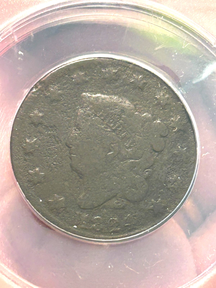 1824 Large Cent ANACS G06 Details 1C