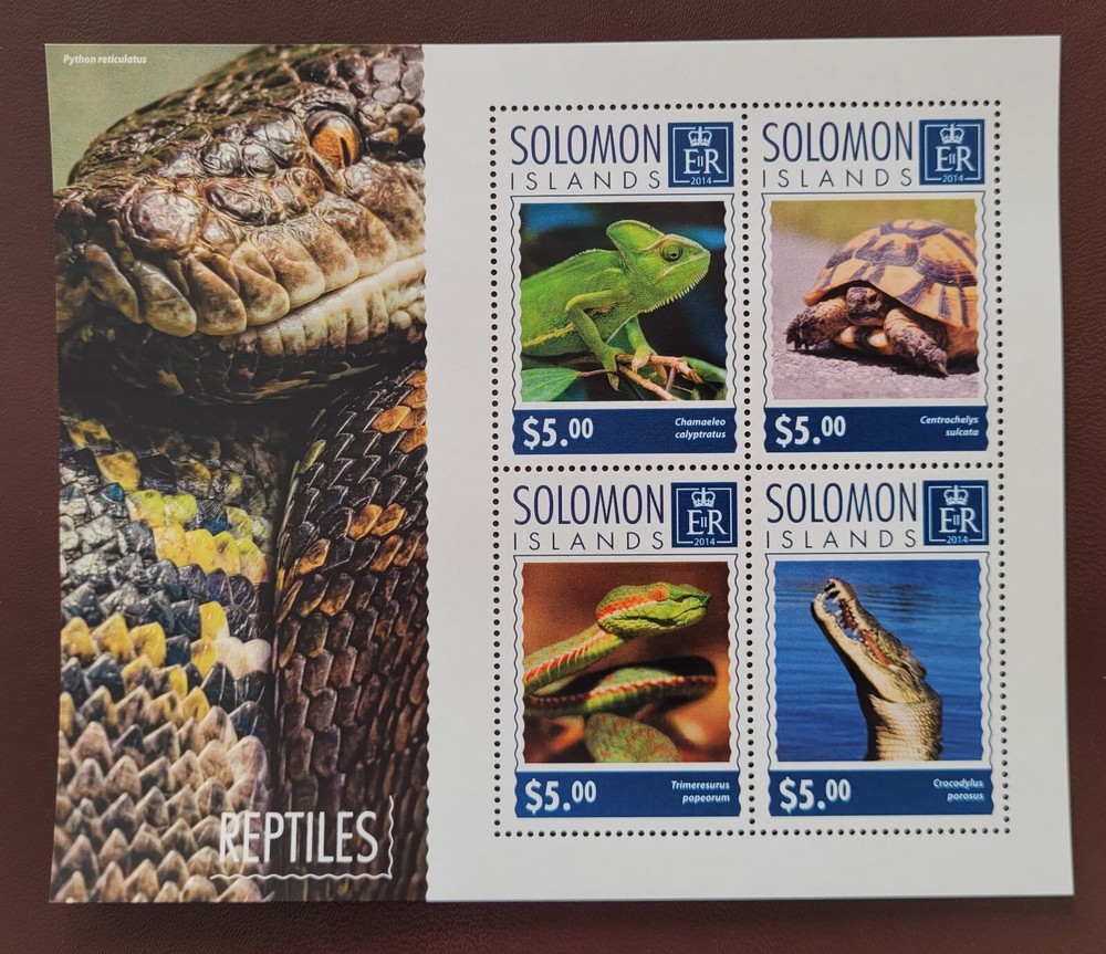 Solomon Island 2014 /   Fauna - Reptiles   / 4v ms