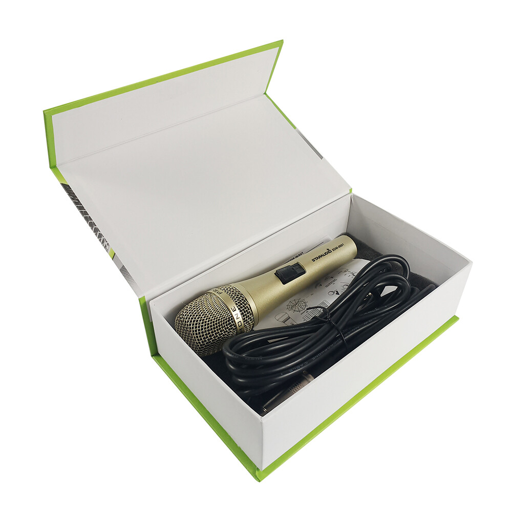 Audio Wired Handheld Microphone Dynamic Microphone W/ XLR Cable Mic Karaoke Mic
