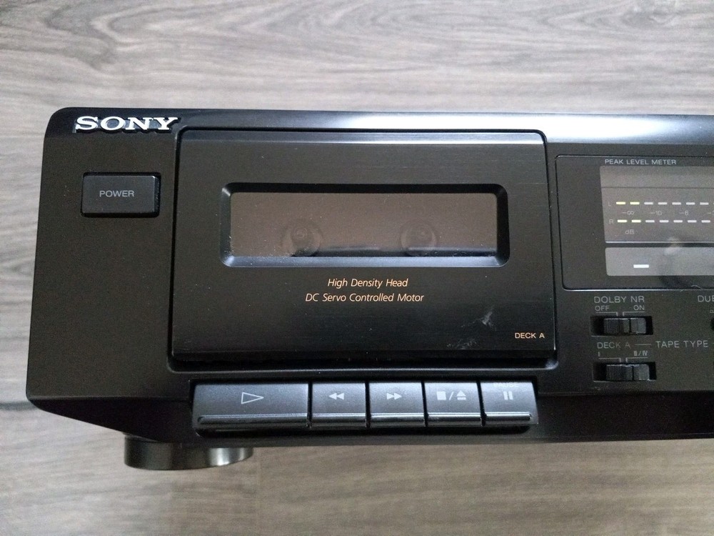 Sony TC-WE305 Dual Cassette Deck Tested Works "Please Read Description"
