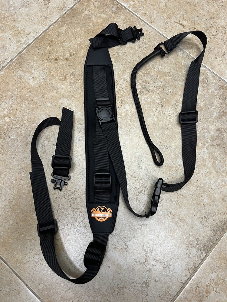 HelloMaterials Tactical Sling Strap Modular Pull Tab 2 Point Quick Adjust New