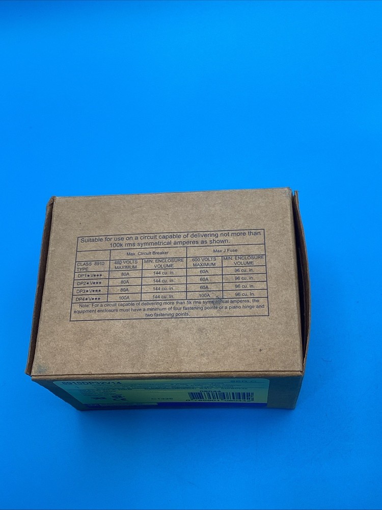 SQUARE D 8910DP32V14 Definite Purpose Contactor Ser C (ships FREE) New Open Box