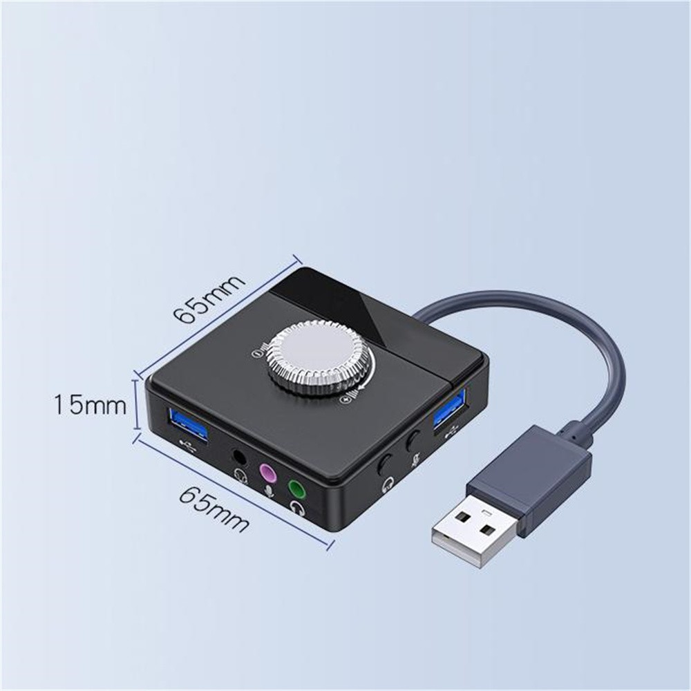 USB2.0 Sound Card Audio Adapter For Desktop Laptop Notebook Computer PC