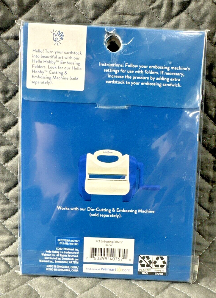 Hello Hobby Embossing Folders NEW