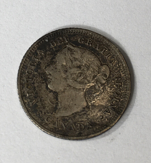 Canada 5c Silver 1880-H VF. KM 2