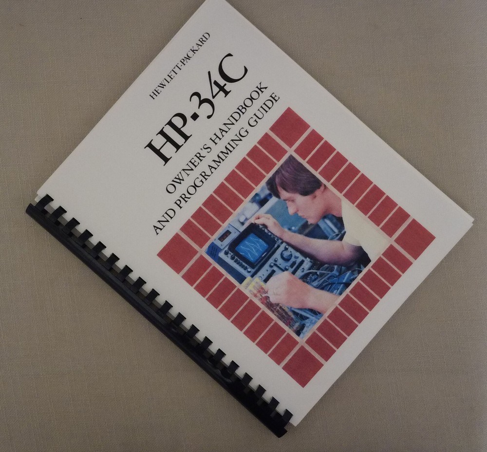 Manual for Hewlett Packard HP 34C Calculator