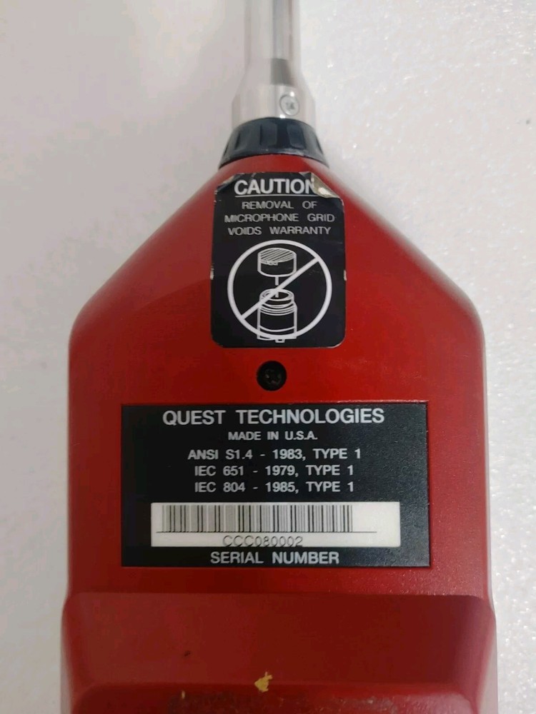 Quest Technologies 1900 Precision Integrating/Logging Sound Level Meter