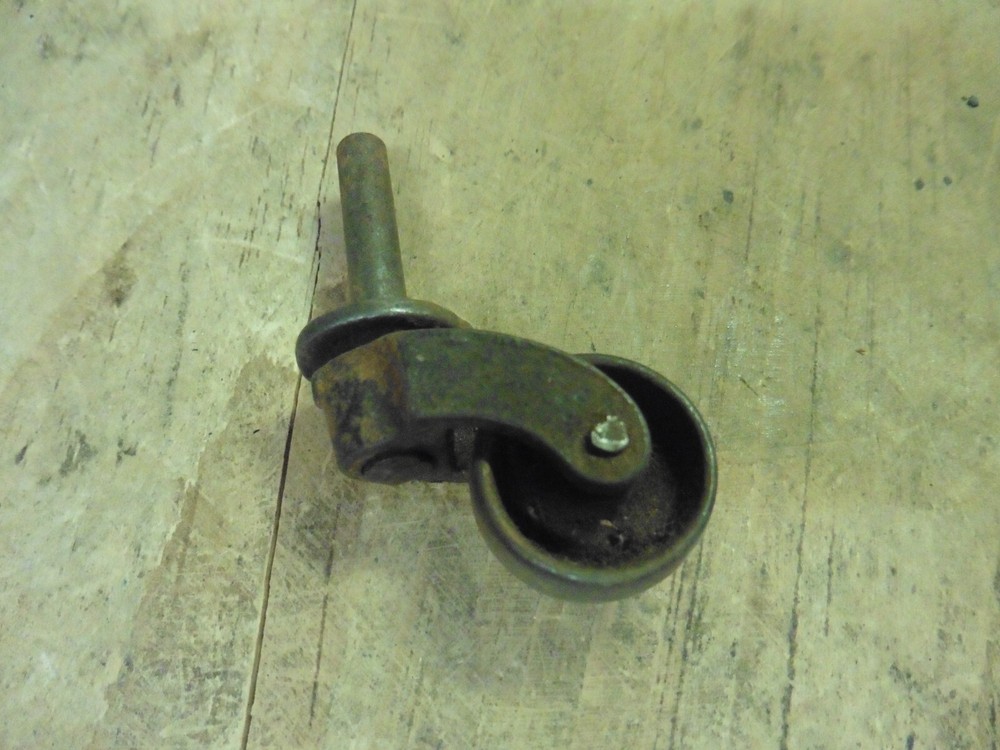 Vintage steel  caster roller swivel