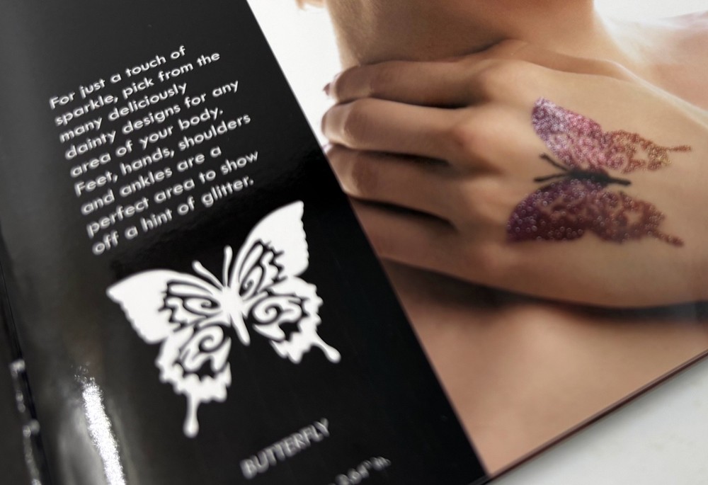 Professional Glitter Tattoo & Body Art Basic Kit | Stencils, Brushes, Business