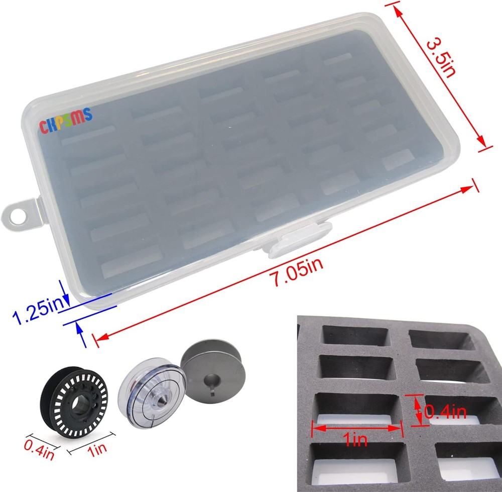 Bobbin Case Box Storage Holder Compatible Jumbo Sewing Machine