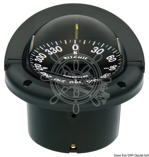 RITCHIE Helmsman 2-Dial Compass 3 Inches 3/4 Black/Black