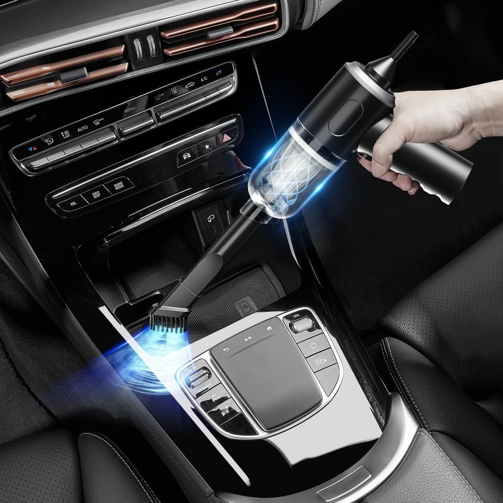 USB Rechargeable Mini Vacuum with Multi-Function Nozzles for Dust-Free Spaces