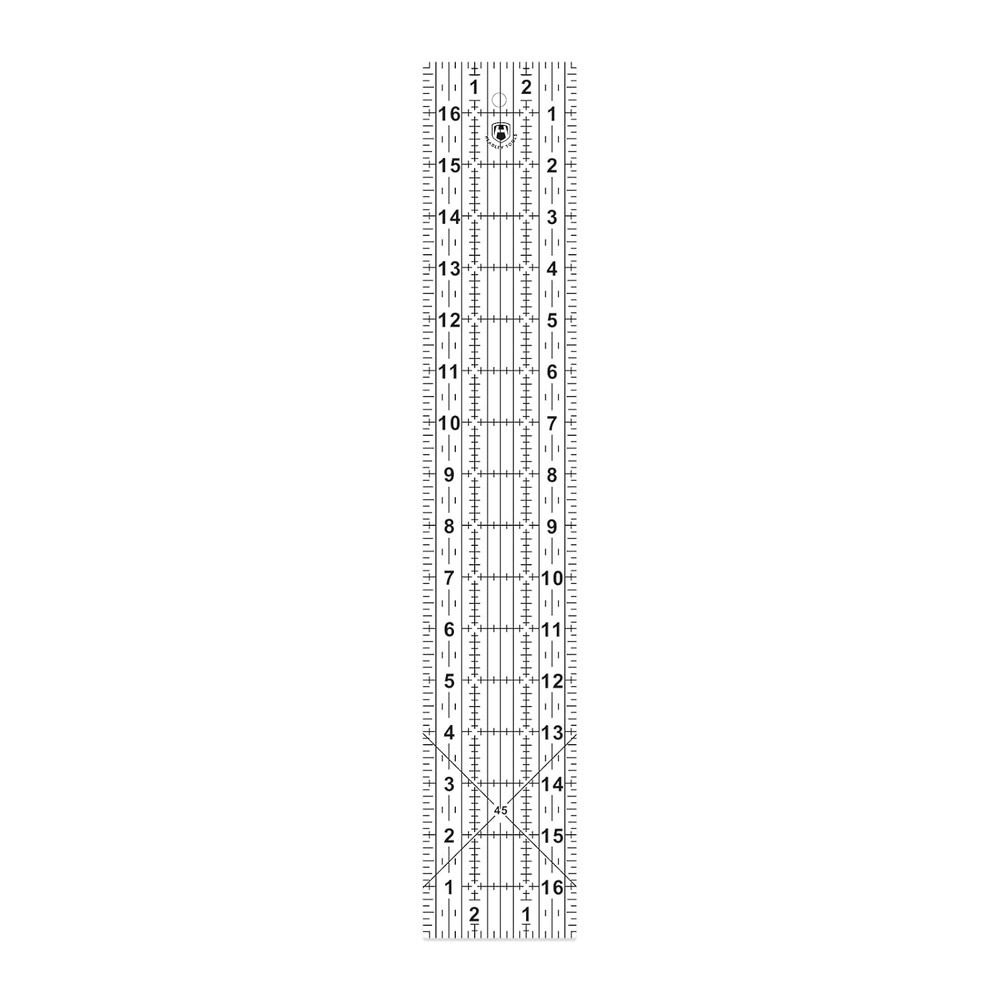 Headley Tools Sewing Ruler,Quilting Ruler (3"X 17"), Fabric Ruler with 45- Angle