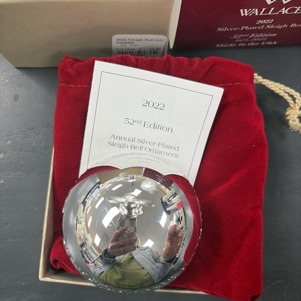 Wallace 2022 Silver Plated Sleigh Bell
