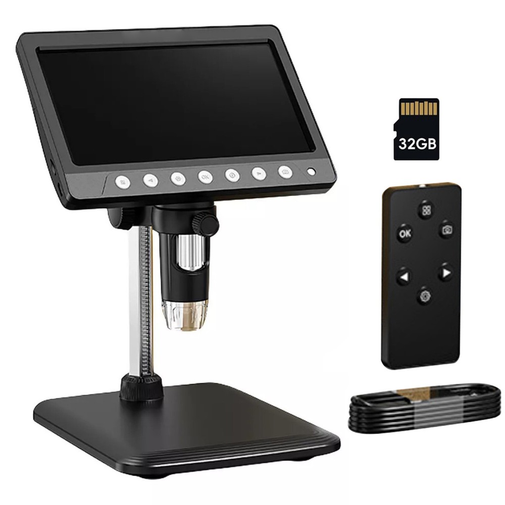 1200X 1080P Video Focusing Camera Microscope 7 "IPS Screen Digital Microscope