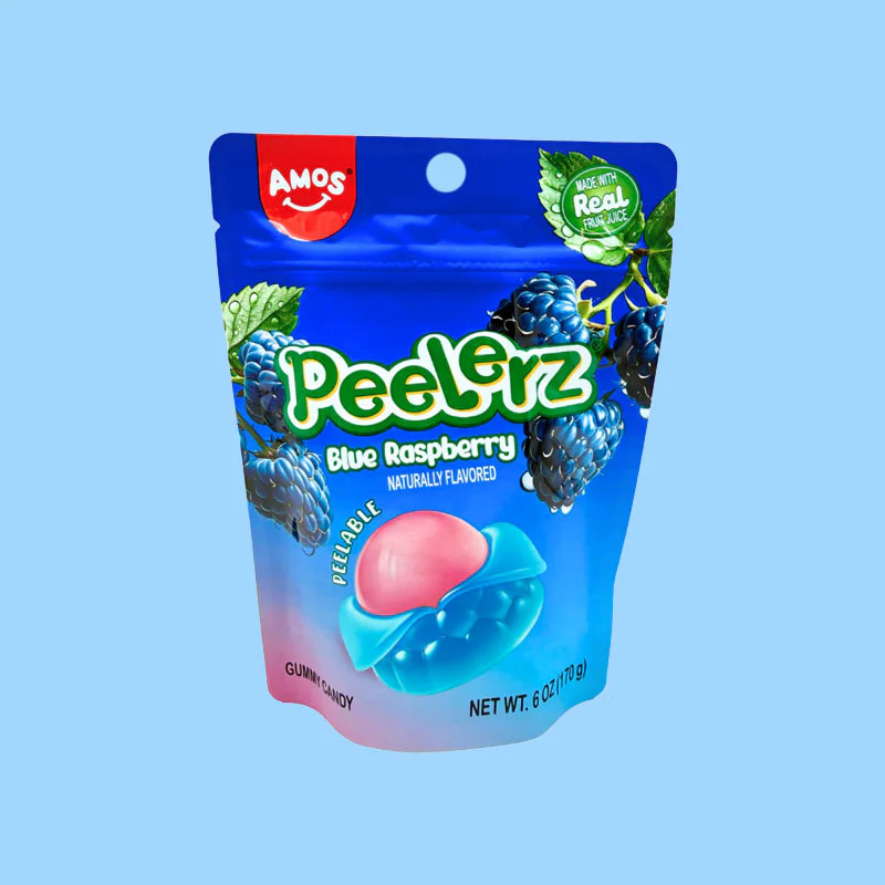 Amos Peelerz Blue Raspberry 6oz (China) Exotic Snacks