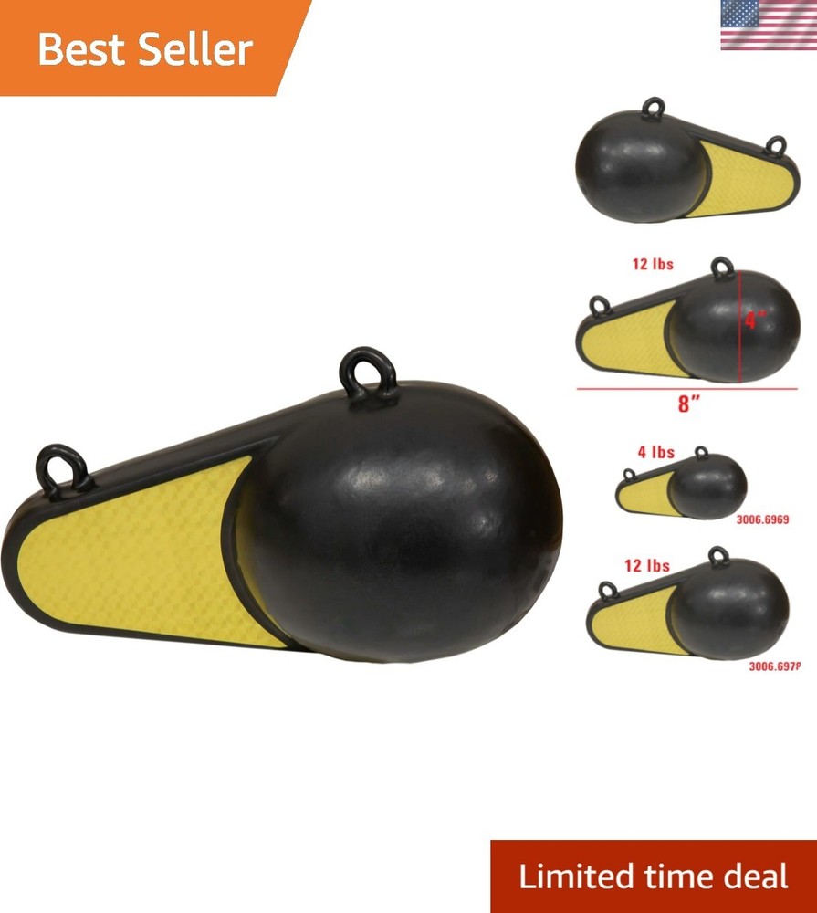 12 lbs Downrigger Weight with Polyethylene Coating for Trolling Success