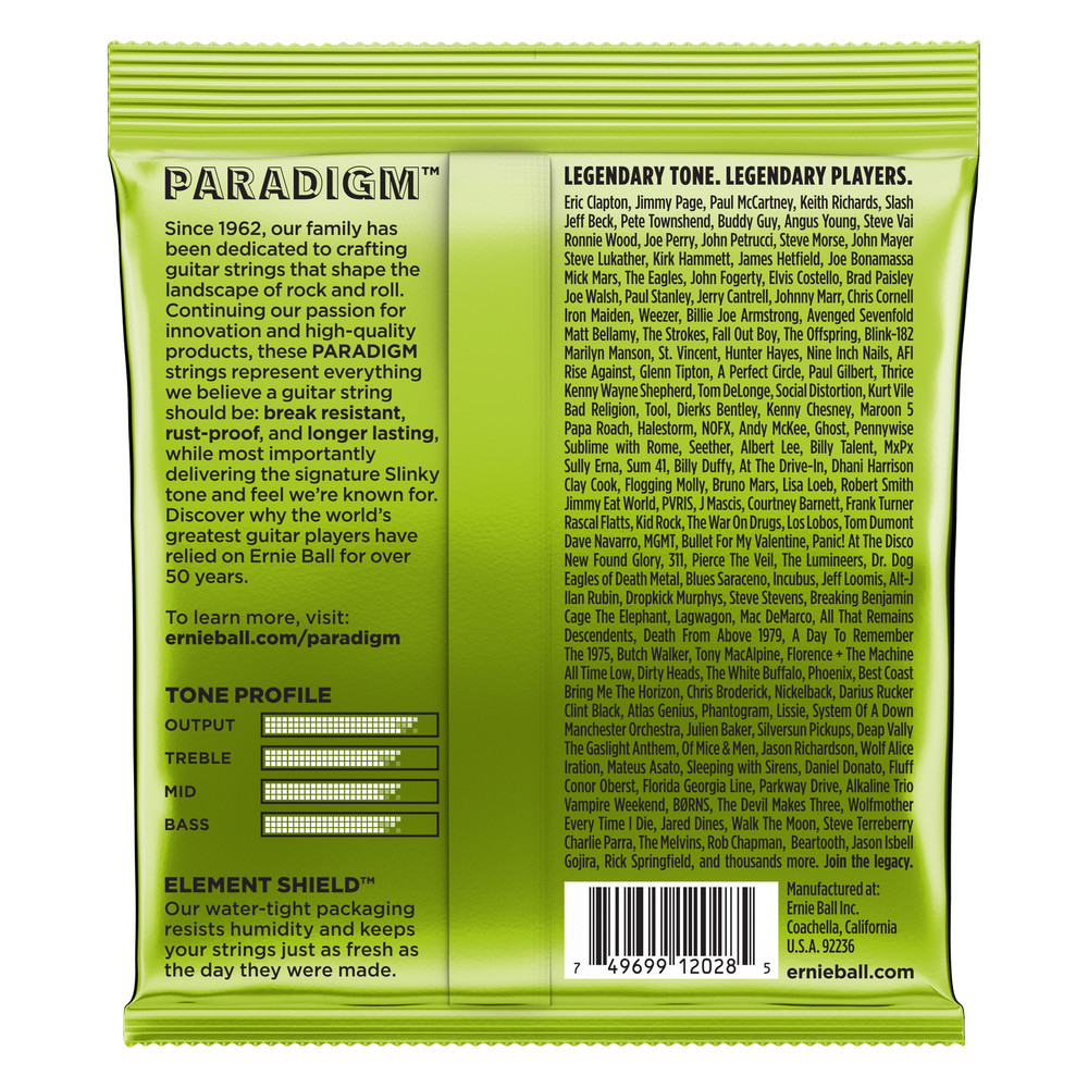2 PACK Ernie Ball 2028 Paradigm Electric Guitar Strings, Regular Slinky 7-String