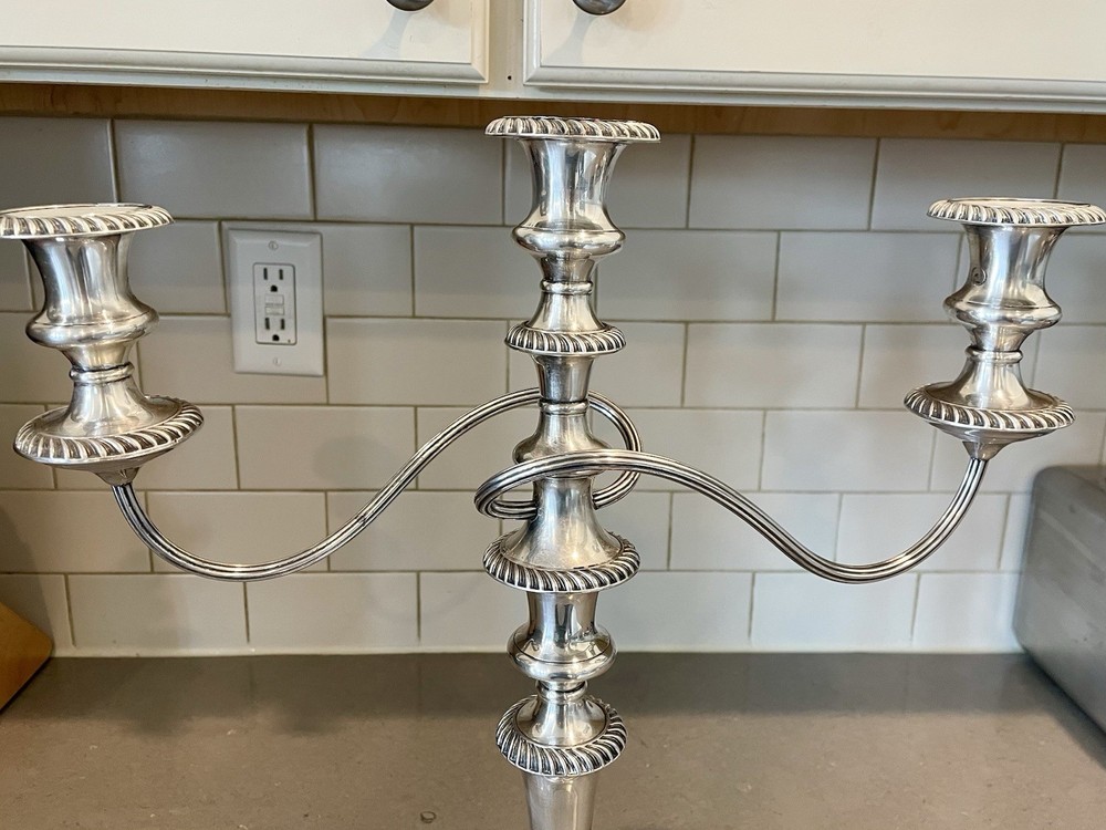 Antique Silver Candelabra