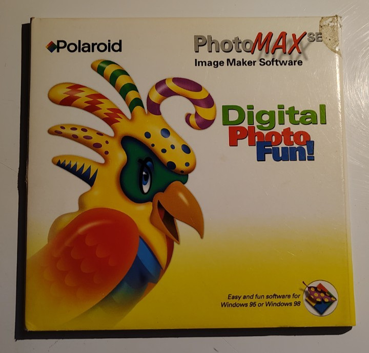 Polaroid PhotoMAX SE Version 2.1 Cdrom Vintage Software