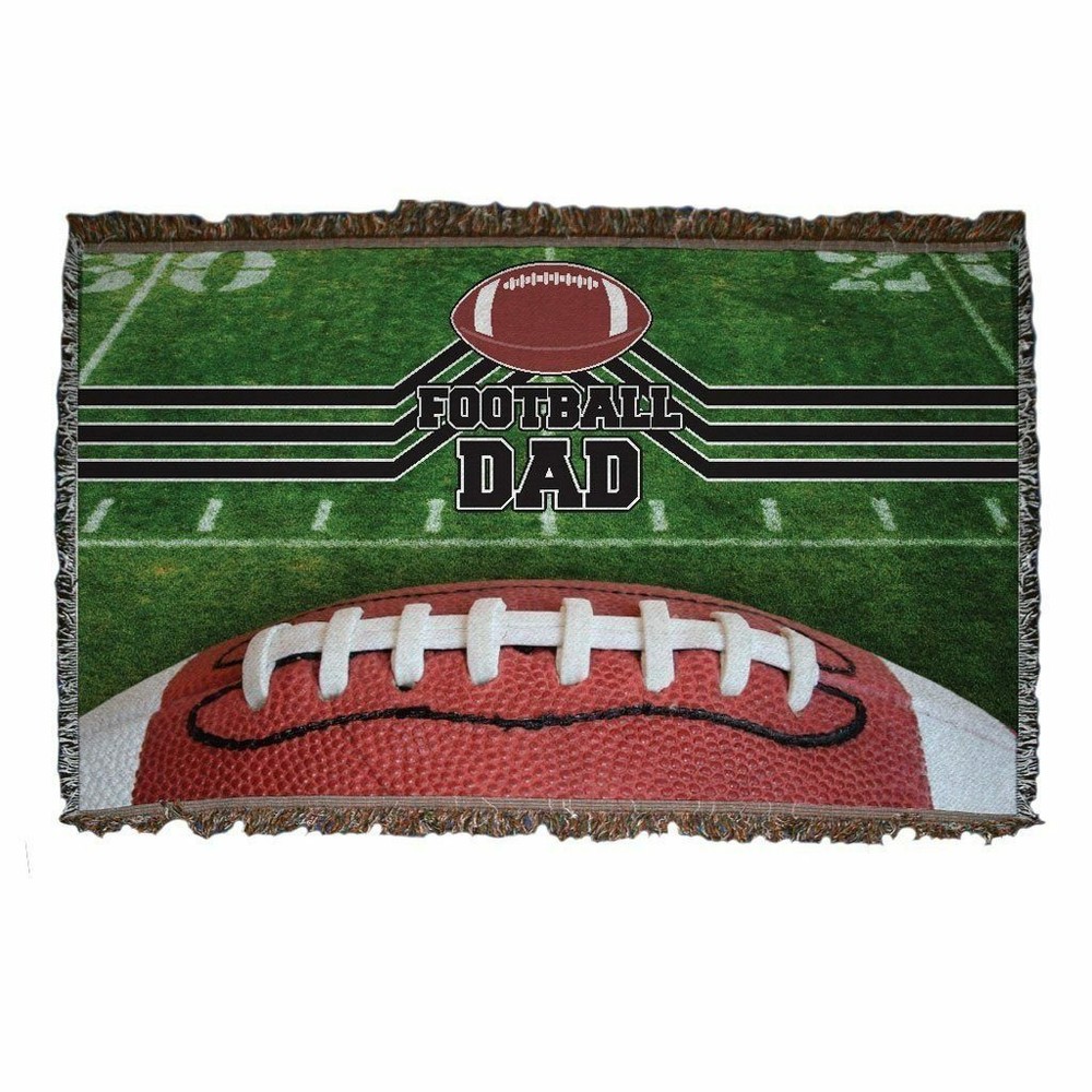 Football Dad Woven Blanket