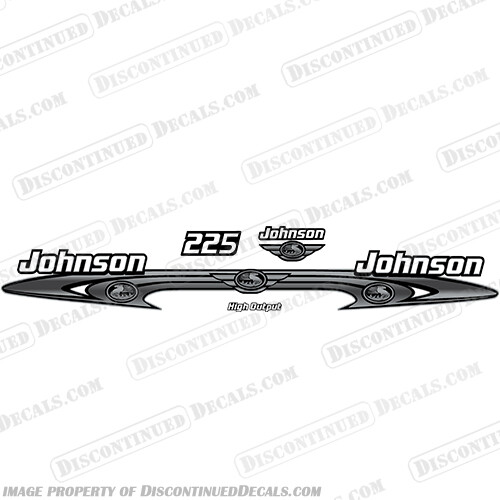 Fits Johnson 225hp High Output Decals - Wrap Around
