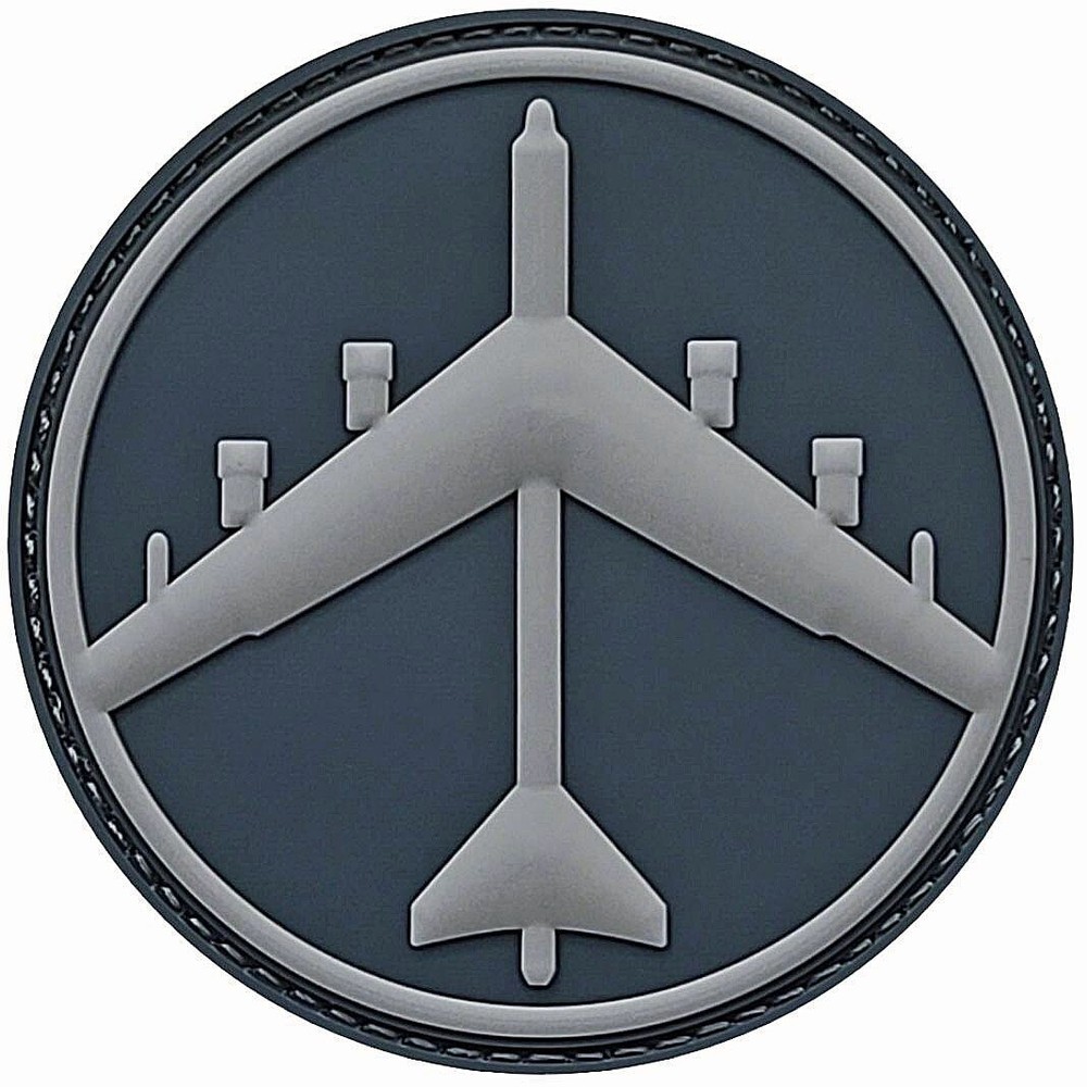 This Is My Peace Symbol B-52 3D PVC RUBBER PATCH - 2PC HOOK BACKING 3"X3"