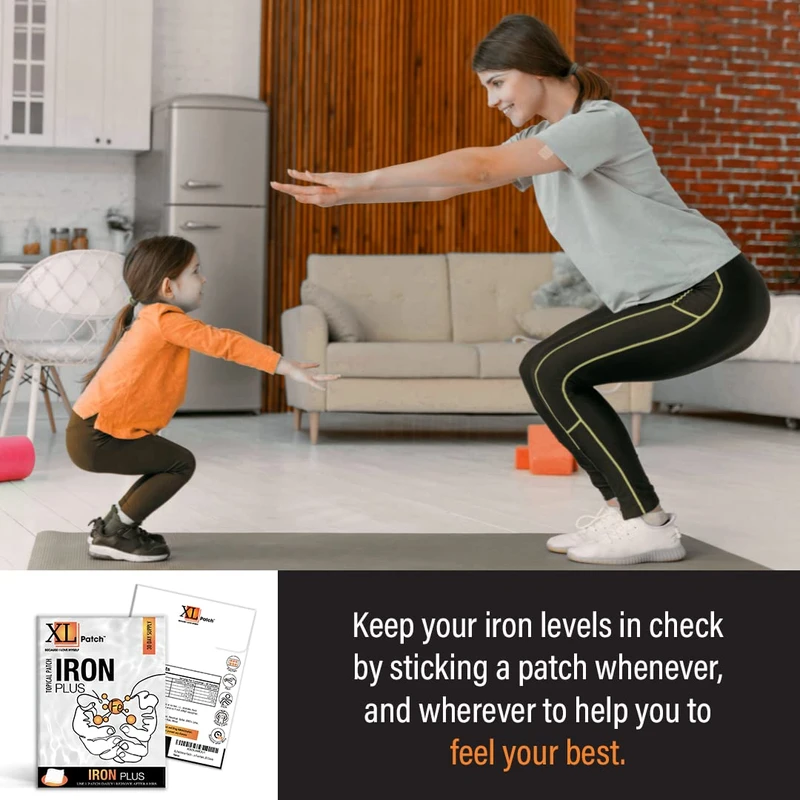 IRON PLUS Vitamin Patch BY XLPATCH (30-DAY SUPPLY)