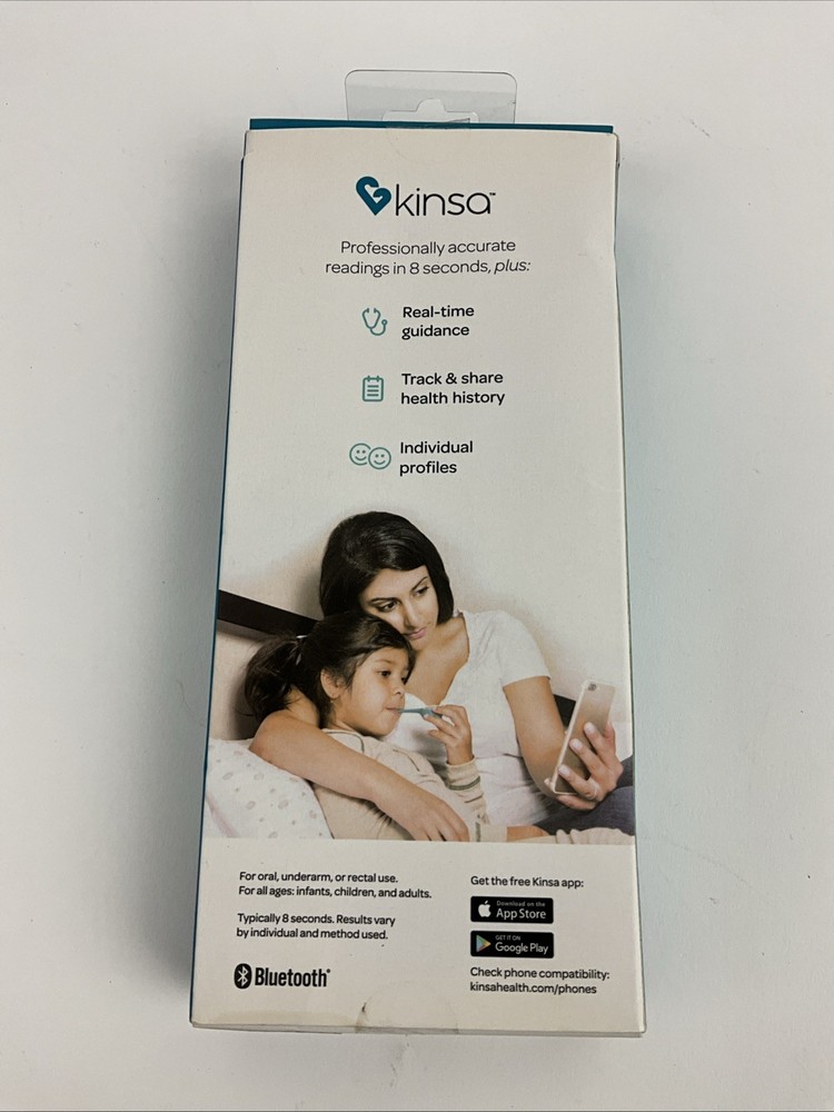 Kinsa Bluetooth Quick Care Individual Profiles Track & Share Thermometer