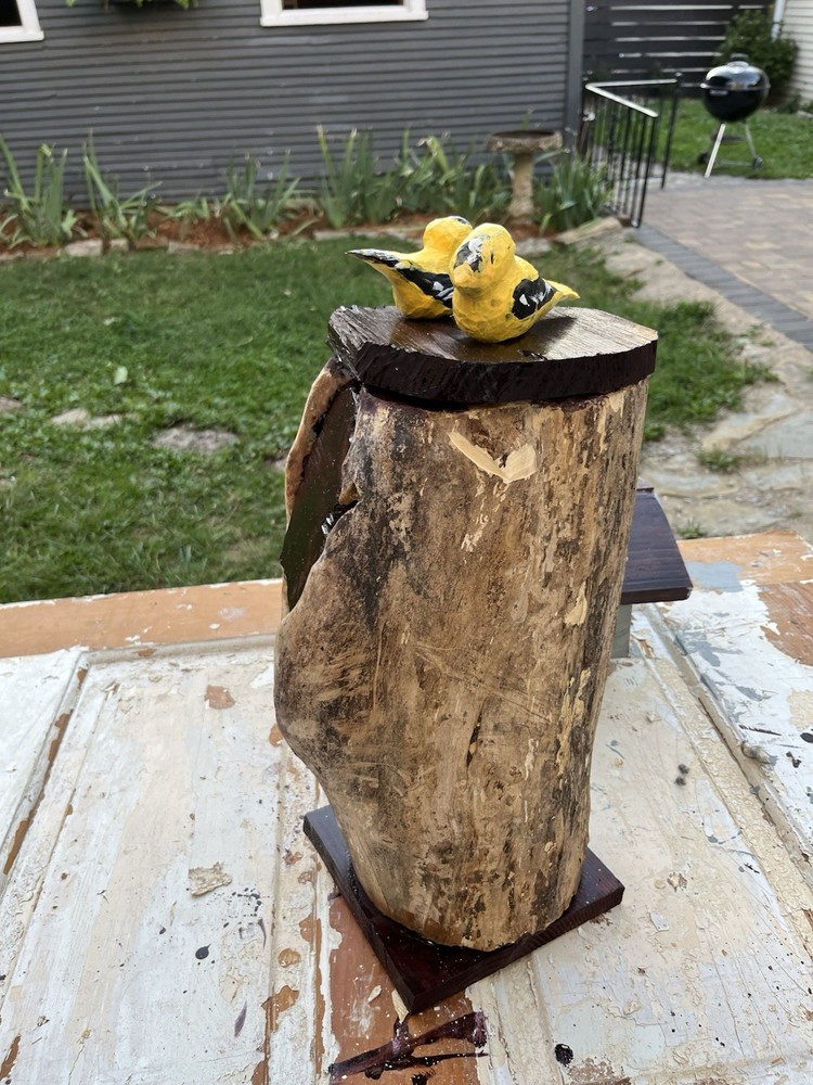 Hollow Log Bird House