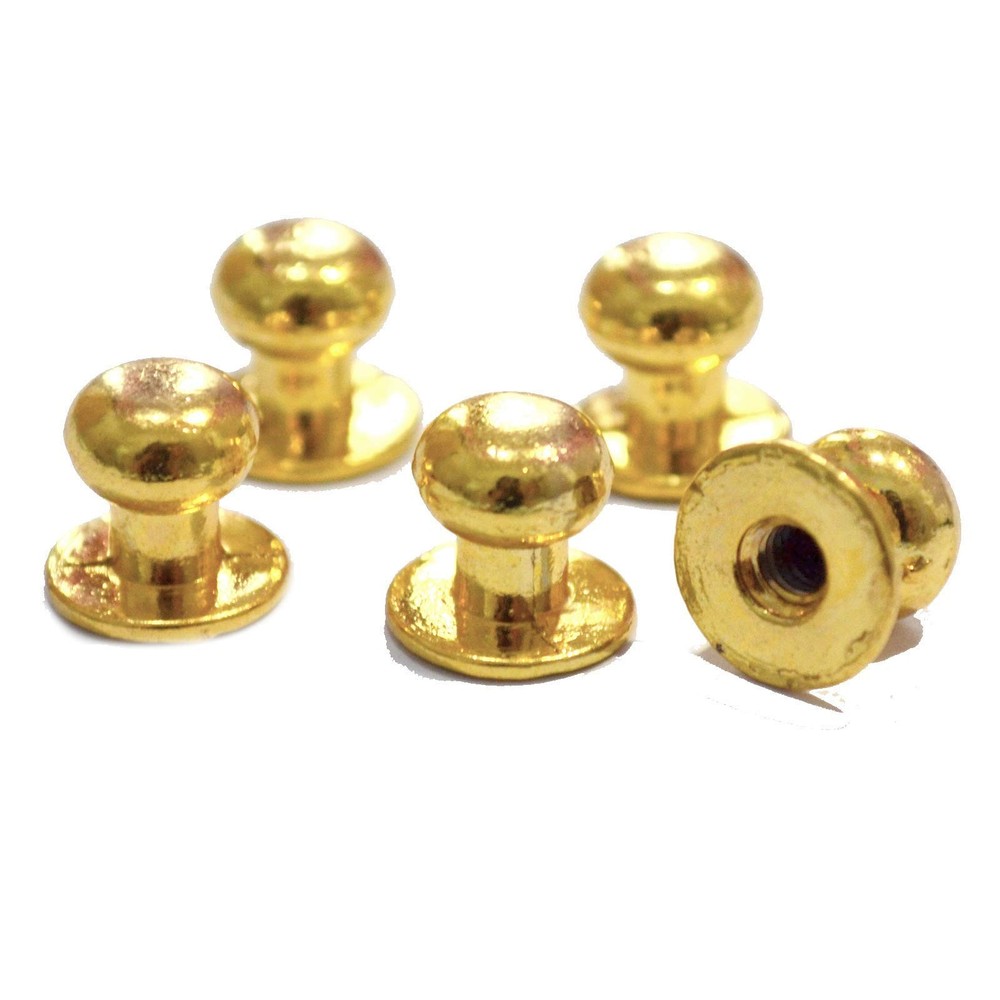 10 PCS Mini Round Head Knobs Handles Pulls Vintage Antique Bronze Drawer Hard...