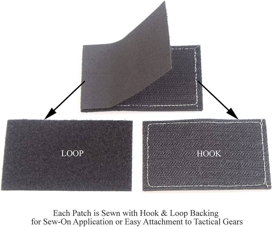 Tactical Stitch 02 Rubber PVC Hook/Loop Morale Patch