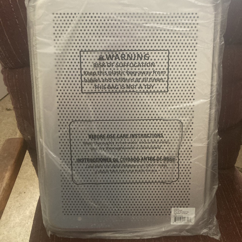 Winco 13” x 18” Perforated Aluminum Sheet Pan, Half Size