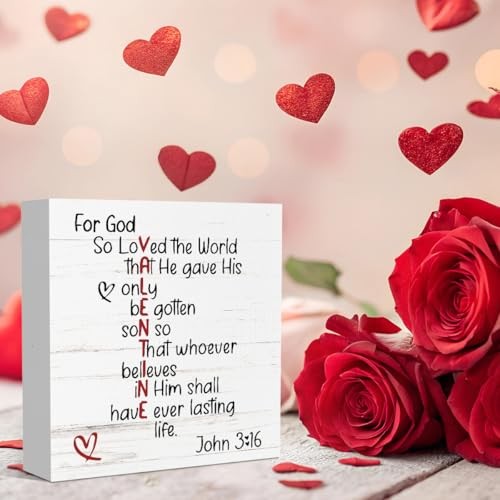 Christian Valentines Day Decor Bible Verse Scriptures Valentines Decorations