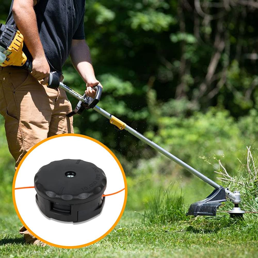 8 x Trimmer Head Black Accessory Universal Easy Installation Weeds Eater Head