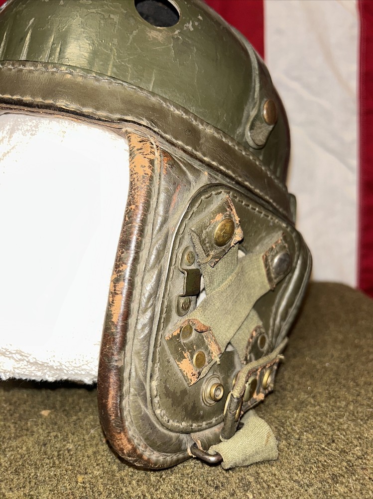 Authentic WW2 Belgian Tanker Helmet