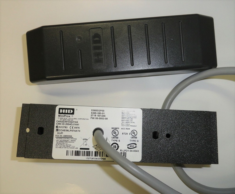 HID MiniProx Reader, 5365EGP00, Gray, Wiegand Format, Used. Guarantee to Work.