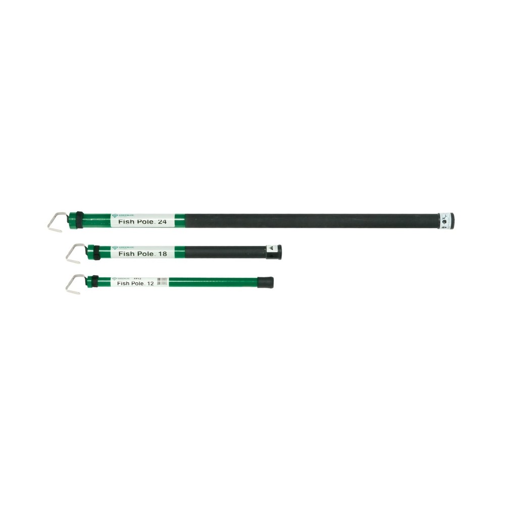 Greenlee FP18 Collapsible 18' Cable Pulling and Reaching Fish Pole, Far-Reach...