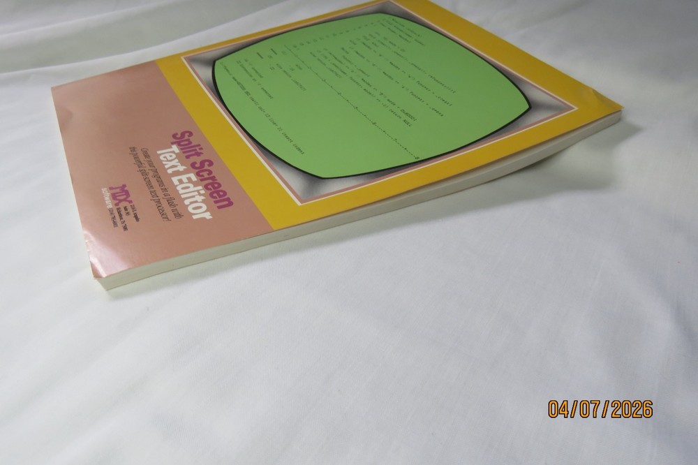 Mix Software Split Screen Text Editor 1985 - manual only